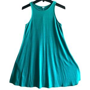 Old Navy Teal Knit Swing Sleeveless Tank Mini Dress XS